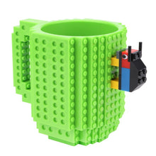 Load image into Gallery viewer, Building Blocks Design Creative Milk Mug Coffee Cup Build-on Brick Drinking Water Holder, 301-400ml
