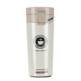 Double Wall Stainless Steel Vacuum Flasks 380ml Car Thermo Cup Coffee Tea Travel Mug Thermol Bottle, 380ml