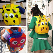 Load image into Gallery viewer, Cute Kid Toddler Schoo Bags Kindergarten Children Schoolbag 3D Cartoon Animal Bag