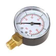Load image into Gallery viewer, Stainless Steel Shockproof Pool Filter Hydraulic Pressure Gauge, Pressure Gauge