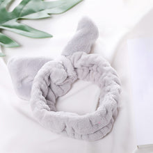 Load image into Gallery viewer, Women New Letter "OMG" Coral Fleece Soft Bow Headbands Cute Hair Holder Headwear Hair Accessories