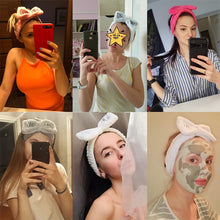 Load image into Gallery viewer, Women New Letter "OMG" Coral Fleece Soft Bow Headbands Cute Hair Holder Headwear Hair Accessories