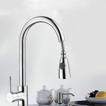 Load image into Gallery viewer, Kitchen Pull-out Faucet Hot And Cold Home 304 Stainless Steel Retractable Rotating Faucet, Electroplated Copper, Brushed Copper, Stainless Steel Black, Plating 304, Copper Plating + Water Stop