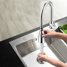 Load image into Gallery viewer, Kitchen Pull-out Faucet Hot And Cold Home 304 Stainless Steel Retractable Rotating Faucet, Electroplated Copper, Brushed Copper, Stainless Steel Black, Plating 304, Copper Plating + Water Stop