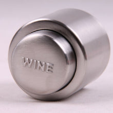 Load image into Gallery viewer, Push Stainless Steel Red Wine Stopper Champagne Stopper, Red Wine Stopper, Wordless Wine Stopper, Champagne Stopper, Wordless Champagne Stopper