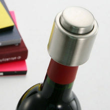 Load image into Gallery viewer, Push Stainless Steel Red Wine Stopper Champagne Stopper, Red Wine Stopper, Wordless Wine Stopper, Champagne Stopper, Wordless Champagne Stopper