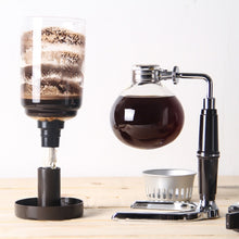 Load image into Gallery viewer, Classic Siphon Coffee Pot Black Handle Glass Syphon Pot for 5 People, Size:37.5x11.3cm, Coffee Pot with Handle
