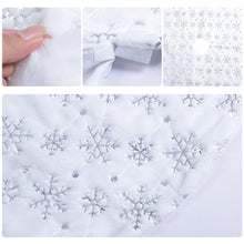 Load image into Gallery viewer, Christmas Tree Plush Sequin Embroidered Bottom Decorative Skirt, 90cm, 120cm