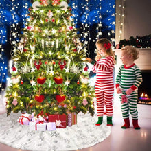 Load image into Gallery viewer, Christmas Tree Plush Sequin Embroidered Bottom Decorative Skirt, 90cm, 120cm
