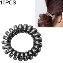 Load image into Gallery viewer, 10 PCS Multicolor Elastic Hair Bands Spiral Shape Ponytail Hair Ties Rubber Band Hair Rope Telephone Wire Hair Accessories