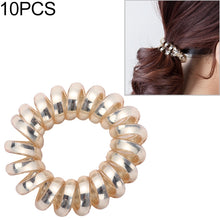 Load image into Gallery viewer, 10 PCS Multicolor Elastic Hair Bands Spiral Shape Ponytail Hair Ties Rubber Band Hair Rope Telephone Wire Hair Accessories