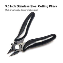 Load image into Gallery viewer, 3.5 Inch Diagonal Pliers Mini Wire Cutter Small Soft Cutting Electronic Handle Pliers, 3.5 Inch Pliers