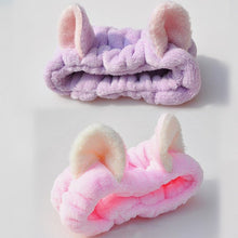 Load image into Gallery viewer, Cute Elastic Cat Ears Headbands Women Girls Makeup Face Washing Headband Hairdo Facial Mask Headwrap Hairband Hair Accessory