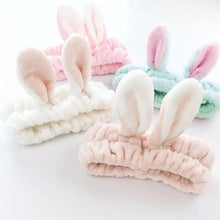 Load image into Gallery viewer, Cute Elastic Cat Ears Headbands Women Girls Makeup Face Washing Headband Hairdo Facial Mask Headwrap Hairband Hair Accessory