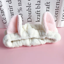 Load image into Gallery viewer, Cute Elastic Cat Ears Headbands Women Girls Makeup Face Washing Headband Hairdo Facial Mask Headwrap Hairband Hair Accessory