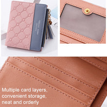 Load image into Gallery viewer, Cute Fashion Purse Leather Long Zip Wallet Coin Card Holder Soft Leather Phone Card Female Clutch, water pink, black, Red, light gray, smoke purple