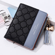 Load image into Gallery viewer, Cute Fashion Purse Leather Long Zip Wallet Coin Card Holder Soft Leather Phone Card Female Clutch, water pink, black, Red, light gray, smoke purple