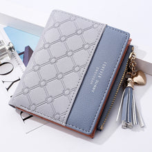 Load image into Gallery viewer, Cute Fashion Purse Leather Long Zip Wallet Coin Card Holder Soft Leather Phone Card Female Clutch, water pink, black, Red, light gray, smoke purple