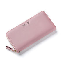 Load image into Gallery viewer, Women Long Clutch Wallet Large Capacity Wallets Female Purse Phone Pocket Card Holder, Pink, Gray, Blue, Green, Wine Red, Black