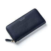 Load image into Gallery viewer, Women Long Clutch Wallet Large Capacity Wallets Female Purse Phone Pocket Card Holder, Pink, Gray, Blue, Green, Wine Red, Black