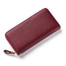 Load image into Gallery viewer, Women Long Clutch Wallet Large Capacity Wallets Female Purse Phone Pocket Card Holder, Pink, Gray, Blue, Green, Wine Red, Black