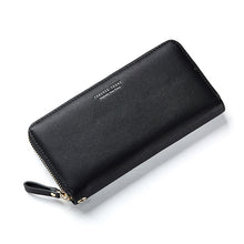 Load image into Gallery viewer, Women Long Clutch Wallet Large Capacity Wallets Female Purse Phone Pocket Card Holder, Pink, Gray, Blue, Green, Wine Red, Black