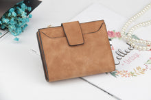 Load image into Gallery viewer, Leather Women Hasp Small Slim Coin Pocket Purse Cards Holders Wallet