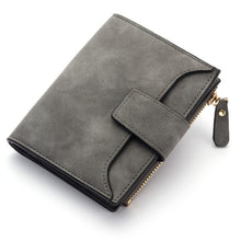 Load image into Gallery viewer, Leather Women Hasp Small Slim Coin Pocket Purse Cards Holders Wallet