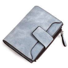 Load image into Gallery viewer, Leather Women Hasp Small Slim Coin Pocket Purse Cards Holders Wallet
