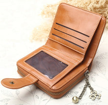 Load image into Gallery viewer, Vintage Button Phone Purses Women Wallets Female Purse Leather Brand Retro Ladies Long Zipper Woman Wallet Card Clutch