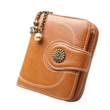 Load image into Gallery viewer, Vintage Button Phone Purses Women Wallets Female Purse Leather Brand Retro Ladies Long Zipper Woman Wallet Card Clutch