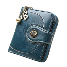 Load image into Gallery viewer, Vintage Button Phone Purses Women Wallets Female Purse Leather Brand Retro Ladies Long Zipper Woman Wallet Card Clutch