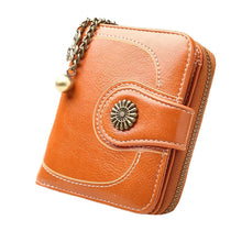 Load image into Gallery viewer, Vintage Button Phone Purses Women Wallets Female Purse Leather Brand Retro Ladies Long Zipper Woman Wallet Card Clutch