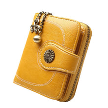 Load image into Gallery viewer, Vintage Button Phone Purses Women Wallets Female Purse Leather Brand Retro Ladies Long Zipper Woman Wallet Card Clutch