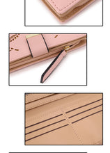 Load image into Gallery viewer, Long Gold Hollow Leaves Coin Purse Card Holders Wallet for Women