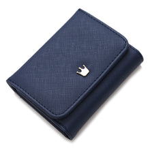 Load image into Gallery viewer, Short Mini Women Wallets Crown Decorated Fold PU Leather Coin Purse Card Holder