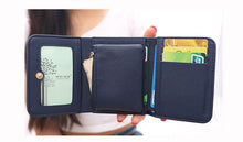 Load image into Gallery viewer, Short Mini Women Wallets Crown Decorated Fold PU Leather Coin Purse Card Holder