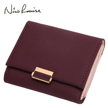 Load image into Gallery viewer, Luxury Wallet Female Leather Women Leather Purse Plaid Wallet Ladies Hot Change Card Holder Coin Small Purses for Girls