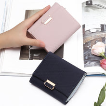 Load image into Gallery viewer, Luxury Wallet Female Leather Women Leather Purse Plaid Wallet Ladies Hot Change Card Holder Coin Small Purses for Girls