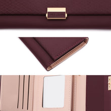 Load image into Gallery viewer, Luxury Wallet Female Leather Women Leather Purse Plaid Wallet Ladies Hot Change Card Holder Coin Small Purses for Girls