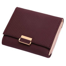 Load image into Gallery viewer, Luxury Wallet Female Leather Women Leather Purse Plaid Wallet Ladies Hot Change Card Holder Coin Small Purses for Girls