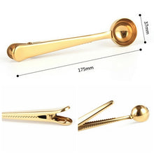 Load image into Gallery viewer, Multifunction Kitchen Coffee Scoop With Clip Stainless Steel Tea Coffee Measuring Cup Coffee Scoop, Coffee Scoop(Silver), Coffee Scoop(Gold), Coffee Scoop(Black), Coffee Scoop(Rose Gold)