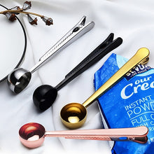 Load image into Gallery viewer, Multifunction Kitchen Coffee Scoop With Clip Stainless Steel Tea Coffee Measuring Cup Coffee Scoop, Coffee Scoop(Silver), Coffee Scoop(Gold), Coffee Scoop(Black), Coffee Scoop(Rose Gold)