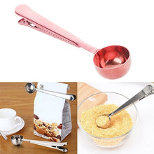 Load image into Gallery viewer, Multifunction Kitchen Coffee Scoop With Clip Stainless Steel Tea Coffee Measuring Cup Coffee Scoop, Coffee Scoop(Silver), Coffee Scoop(Gold), Coffee Scoop(Black), Coffee Scoop(Rose Gold)
