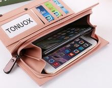 Load image into Gallery viewer, Long Wallet Zipper Coin Purse Cards ID Holder Clutch Woman Wallet