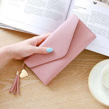 Load image into Gallery viewer, Simple Zipper Purses Long Section Clutch Wallet Soft PU Leather Money Bag
