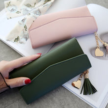 Load image into Gallery viewer, Simple Zipper Purses Long Section Clutch Wallet Soft PU Leather Money Bag