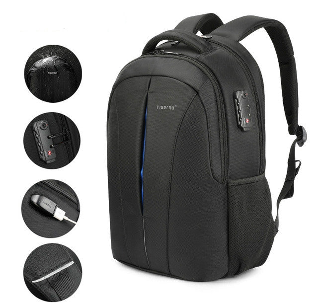 Waterproof 15.6-inch Laptop Backpack Anti-theft Business Travel Backpack School Bag