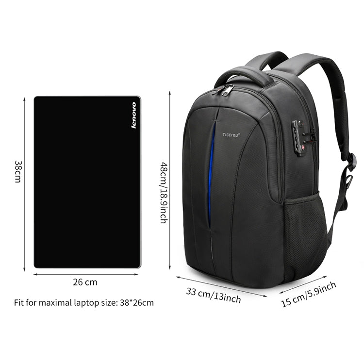 Waterproof 15.6-inch Laptop Backpack Anti-theft Business Travel Backpack School Bag