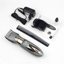 Load image into Gallery viewer, Waterproof Electric Hair Clipper Rechargeable Hair Trimmer Hair Cutting Machine Haircut Beard Trimer, Red, Grey